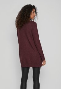 VILA VIRIL OPEN NOOS - Cardigan - winetasting melange