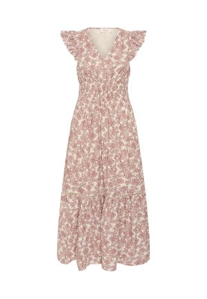 Part Two, DIZAPW - Robe longue - roasted russet leaf print