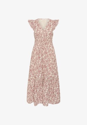 Part Two, DIZAPW - Robe longue - roasted russet leaf print