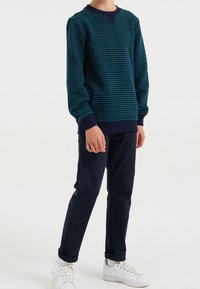 WE Fashion SLIM FIT - Chinot - dark blue