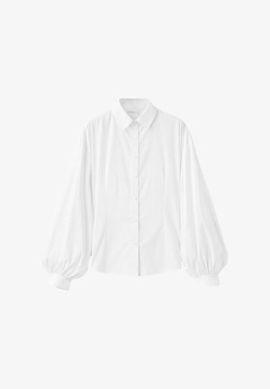 Stradivarius, BALLOON SLEEVE POPLIN SHIRT - Chemisier - white