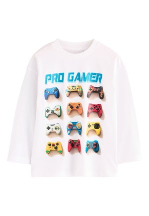REGULAR FIT  - Long sleeved top - white gamer