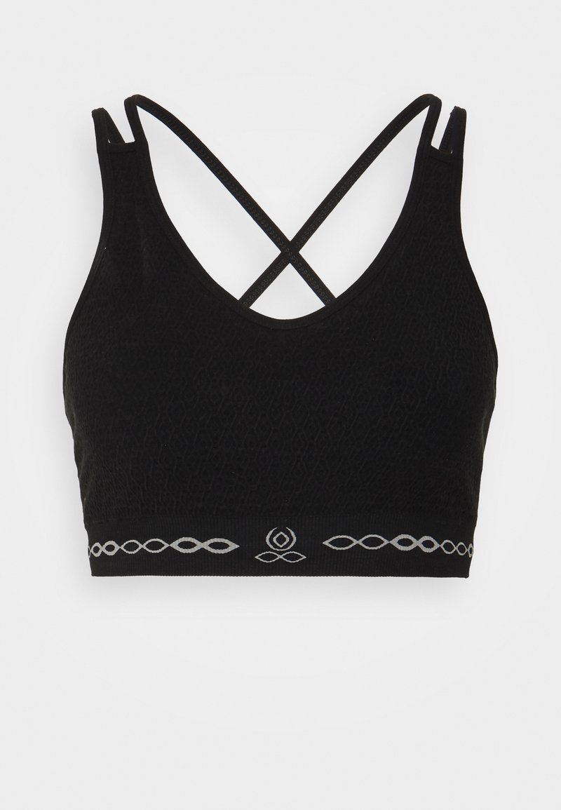 Damen Sportbekleidung | Yogasearcher TRIKAMA Sport-BH mit leichter Stützkraft deep black/schwarz - QZ49084 Damen Sportbekleidung | Yogasearcher TRIKAMA Sport-BH mit leichter Stützkraft deep black/schwarz - QZ49084