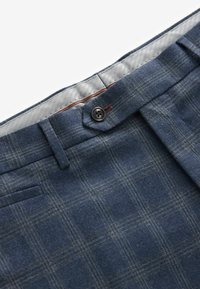 Next TAILORED FIT BRUSHED CHECK - REGULAR FIT - Nadrágok - navy blue