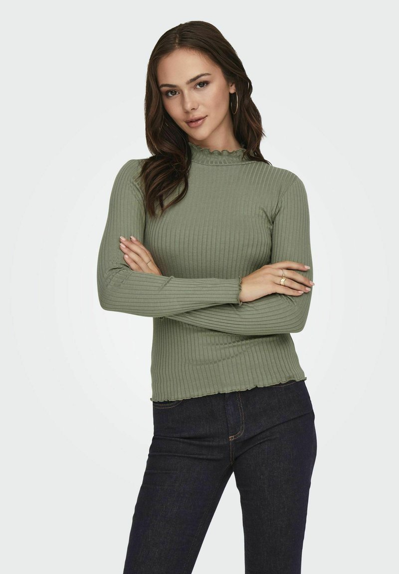 JDY L/S HIGHNECK - Langarmshirt - vetiver