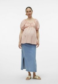 MAMALICIOUS Bluse - peach melba