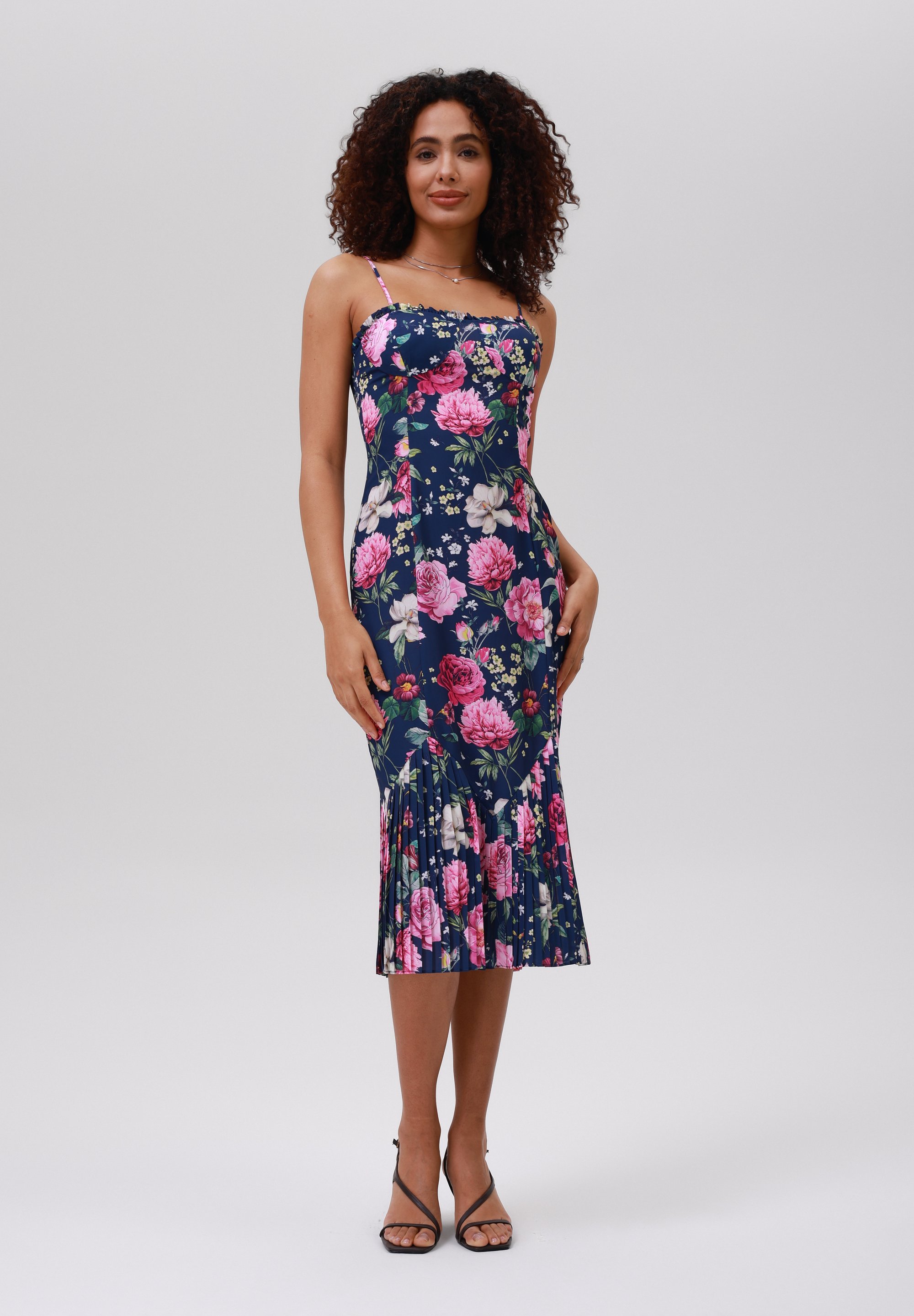 Anna Field Cocktail dress / Party dress - navy/lilac/dark blue -  Zalando.co.uk