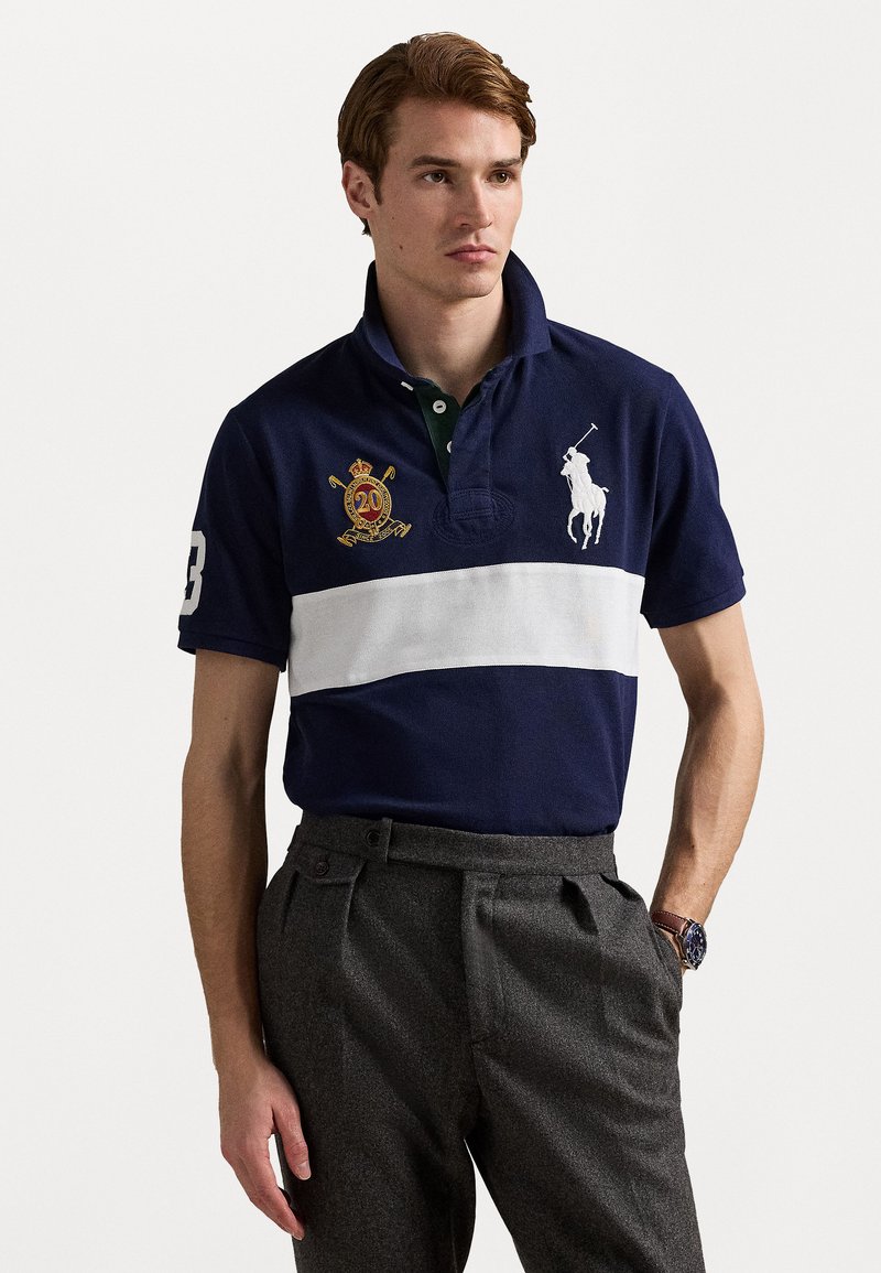 Polo Ralph Lauren CUSTOM SLIM FIT 20TH ANNIVERSARY POLO - Polo - newport navy/white