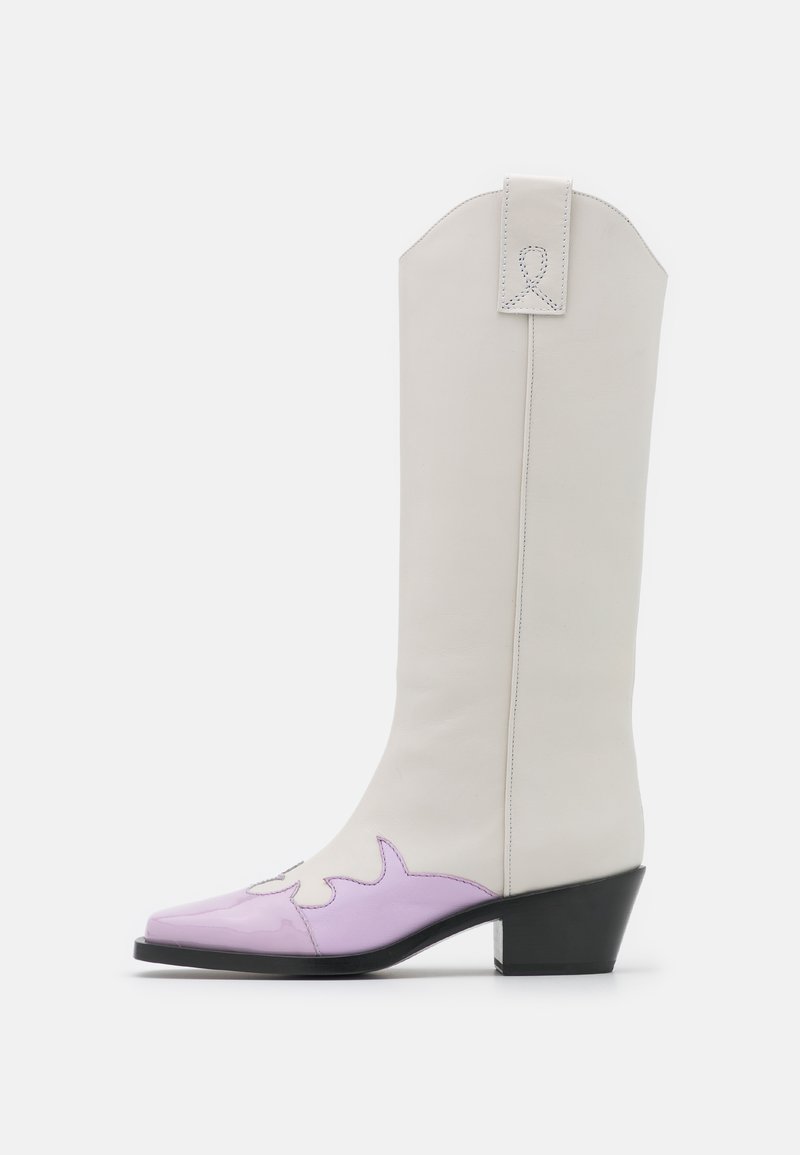 Damen Bekleidung | MSGM STIVALE DONNA BOOT Cowboy-/Bikerboot lilac/white/offwhite - ZE85571 Damen Bekleidung | MSGM STIVALE DONNA BOOT Cowboy-/Bikerboot lilac/white/offwhite - ZE85571