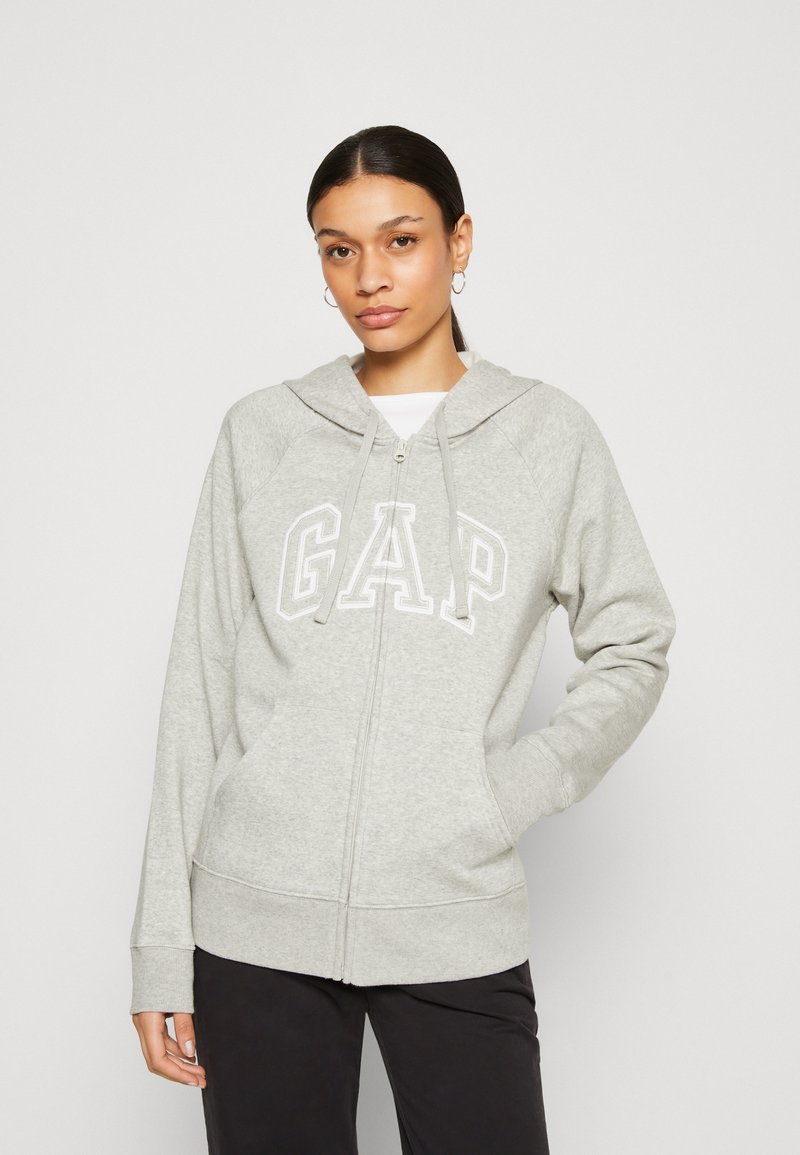 GAP - HERITAGE - Zip-up sweatshirt - light heather grey, Enlarge