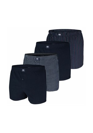 4 PACK - Boxershorts - navy streifen karo