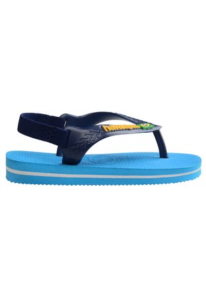 BRASIL LOGO II - Tongs - turquoise navy blue