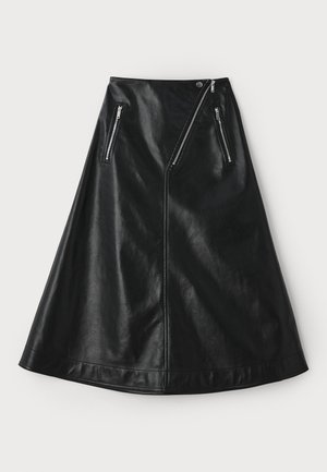 ALEKA SKIRTS - Falda acampanada - black