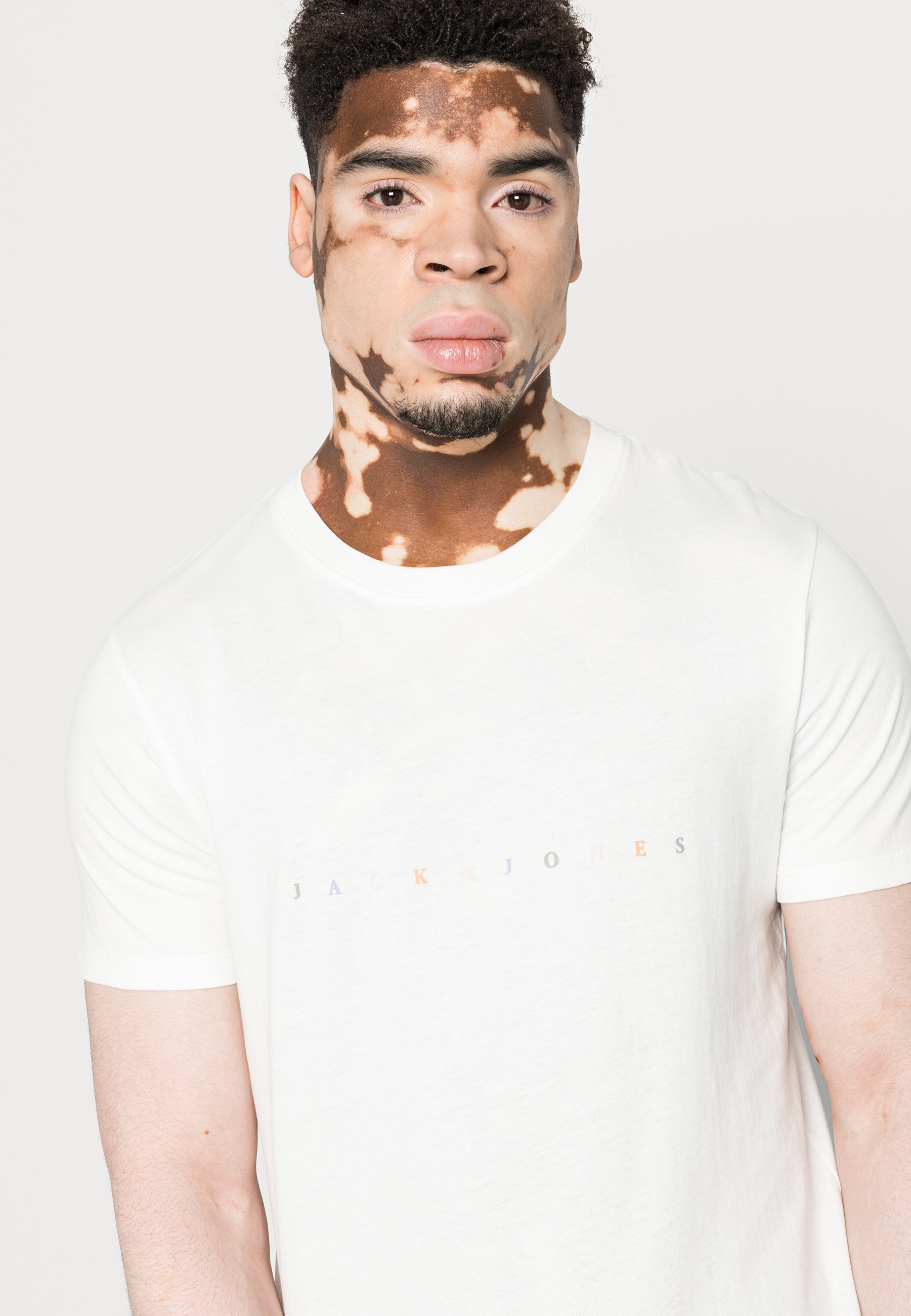 Print T-shirt - cloud dancer/white 