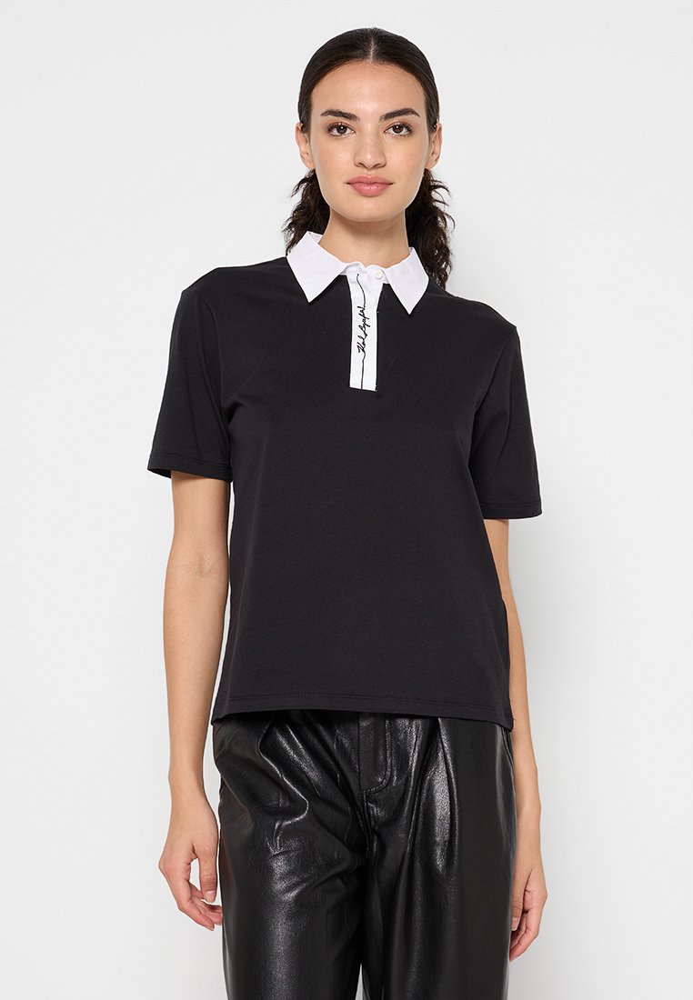 Karl Lagerfeld Poloshirt zwart Karl Lagerfeld Poloshirt zwart