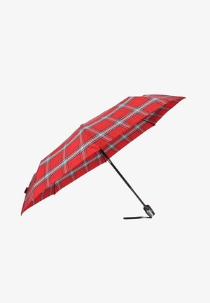 Knirps MEDIUM DUOMATIC - Umbrella - check red navy