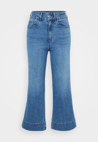 ONLJUICY WIDE STUD  - Wide leg - medium blue denim