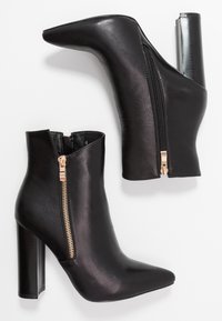 RAID Bottines à talons hauts - black