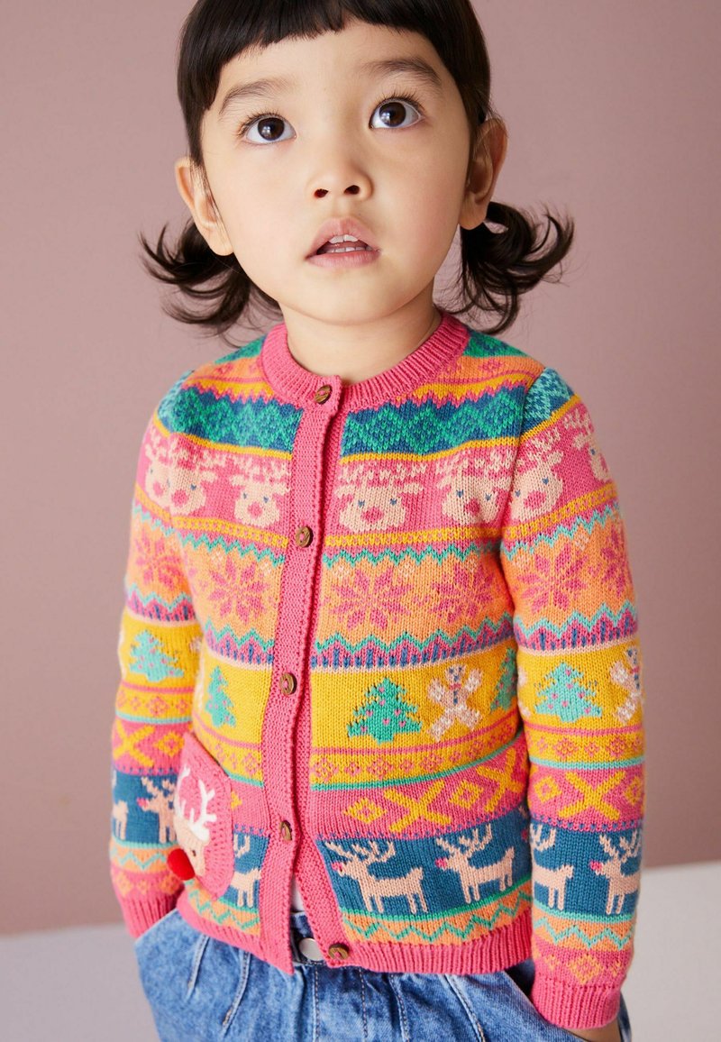 Next CHRISTMAS CARDIGAN Vest pink/donkerroze Zalando.nl