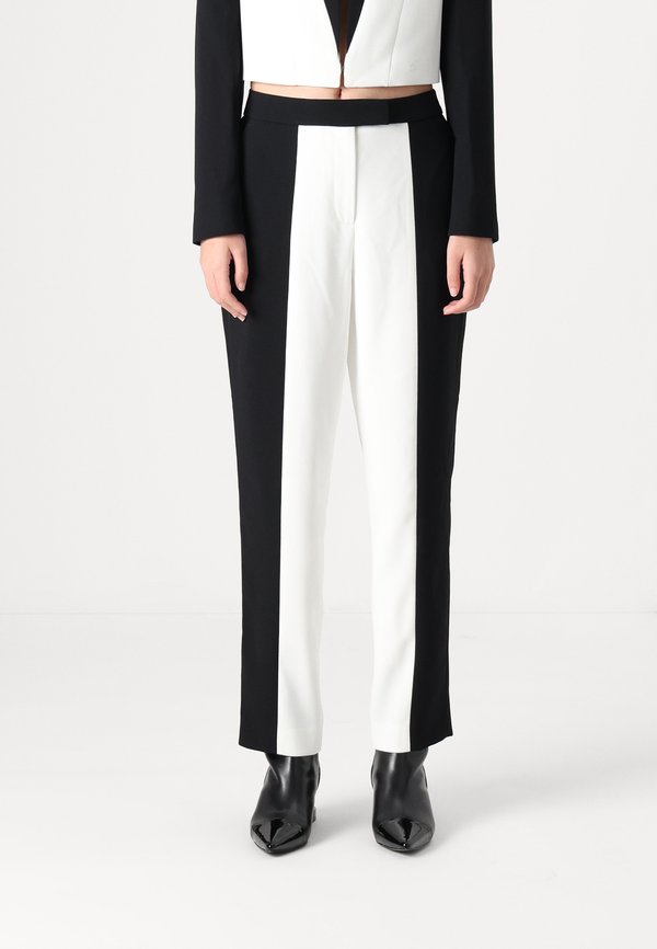 COLOUR BLOCK CIGARETTE PANTS - Trousers