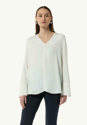 comma MIT V-AUSSCHNITT - Blouse - weiß