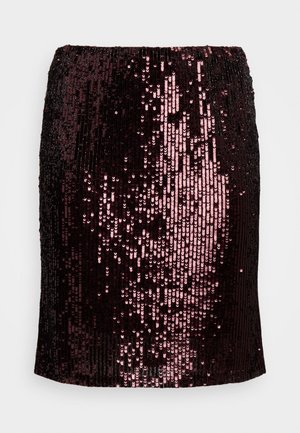 Lauren Ralph Lauren Woman KIERHAN KNEE PENCIL - Pencil φούστα - vintage burgundy