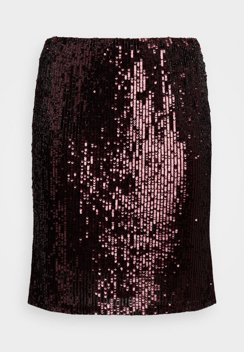 Lauren Ralph Lauren Woman KIERHAN KNEE PENCIL - Pencil φούστα - vintage burgundy