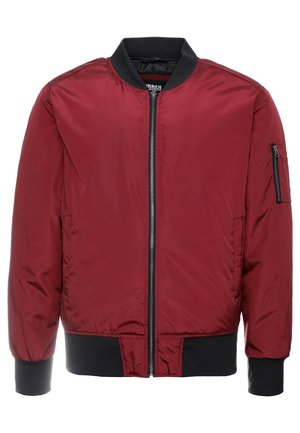 Urban Classics, 2-TONE JACKET - Bomberjakke - burgundy/black