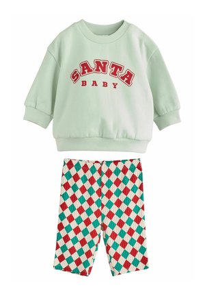 REGULAR FIT - CHRISTMAS COST AND JOGGERS SET - Auduma bikses - bright santa