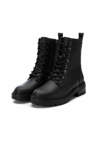 XTI Botines con cordones - black