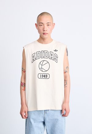 MUSCLE TANK - Topp - white/black