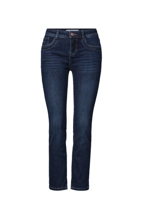 Street One, MID-WAIST STRAIGHT-LEG SLIM-FIT JEANS - Jean slim - dark blue clean washed