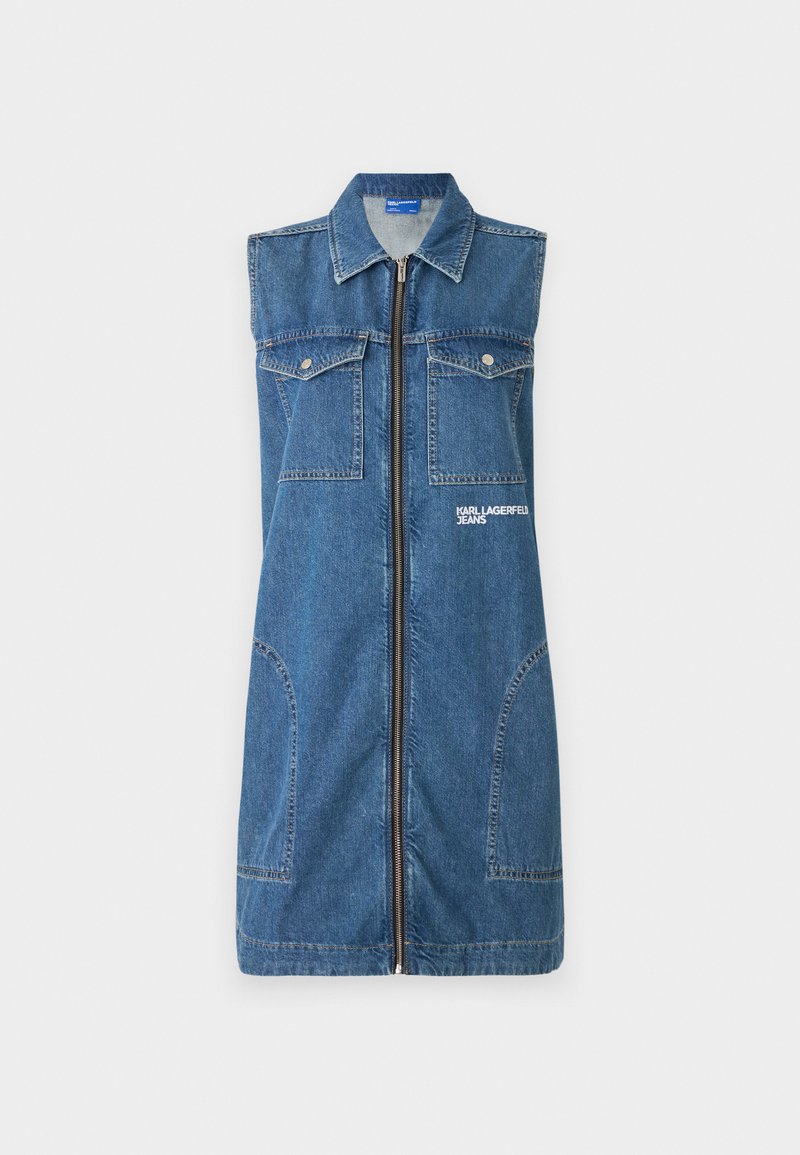 Karl Lagerfeld Jeans Jeansjurken blauw denim/bluedenim Karl Lagerfeld Jeans Jeansjurken blauw denim/bluedenim
