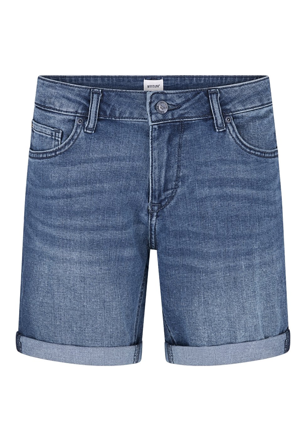 Mustang BERMUDA - Denim shorts - medium/blue denim - Zalando