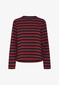 Pasirinkta, navy burned red striped
