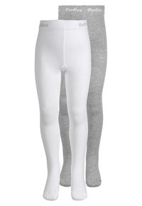 Ewers - 2 PACK UNISEX - Tights - weiß/grau melange Thumbnail Image 1