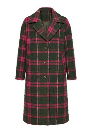 Studio Untold, KARO-MANTEL, OVERSIZED, REVERSKRAGEN, LANGARM - Classic coat - dark olive
