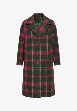 Studio Untold, KARO-MANTEL, OVERSIZED, REVERSKRAGEN, LANGARM - Classic coat - dark olive