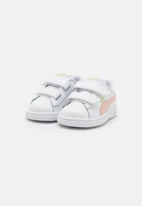 Puma SMASH 3.0 UNISEX - Baskets basses - white/island pink/pistachio green