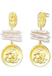 Lulu & Jane Pendientes - gelbgoldfarben