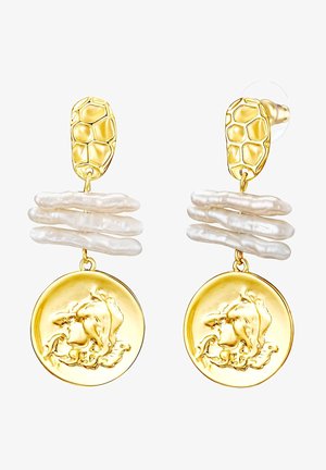 Lulu & Jane Øreringe - gelbgoldfarben