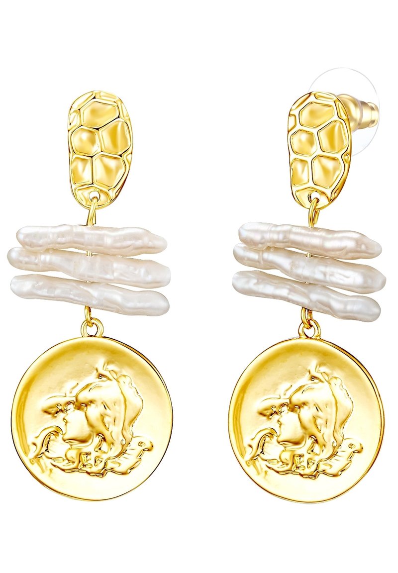 Lulu & Jane Pendientes - gelbgoldfarben
