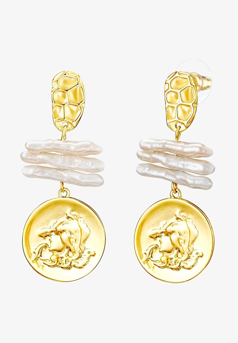 Lulu & Jane Pendientes - gelbgoldfarben