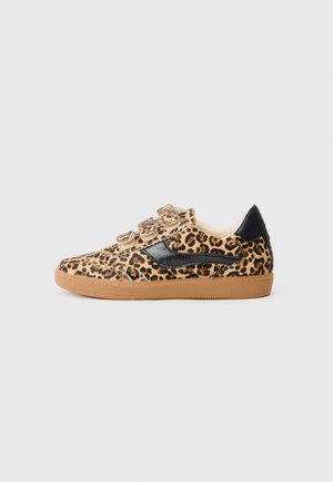 NOTICE - Matalavartiset tennarit - black/beige