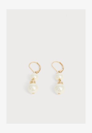 Lauren Ralph Lauren, PEARL DROP - Σκουλαρίκια - gold-coloured/white