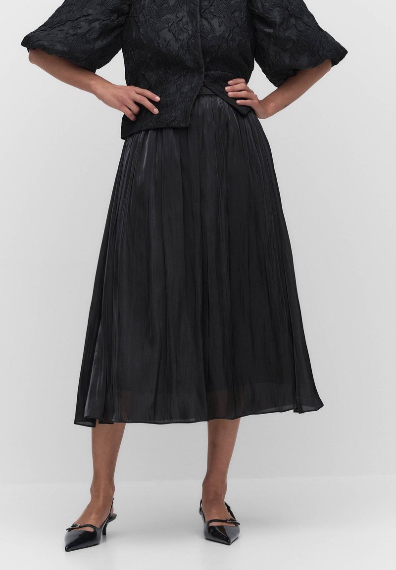 Dobber LIDA SHIMMER - A-lijn rok - black