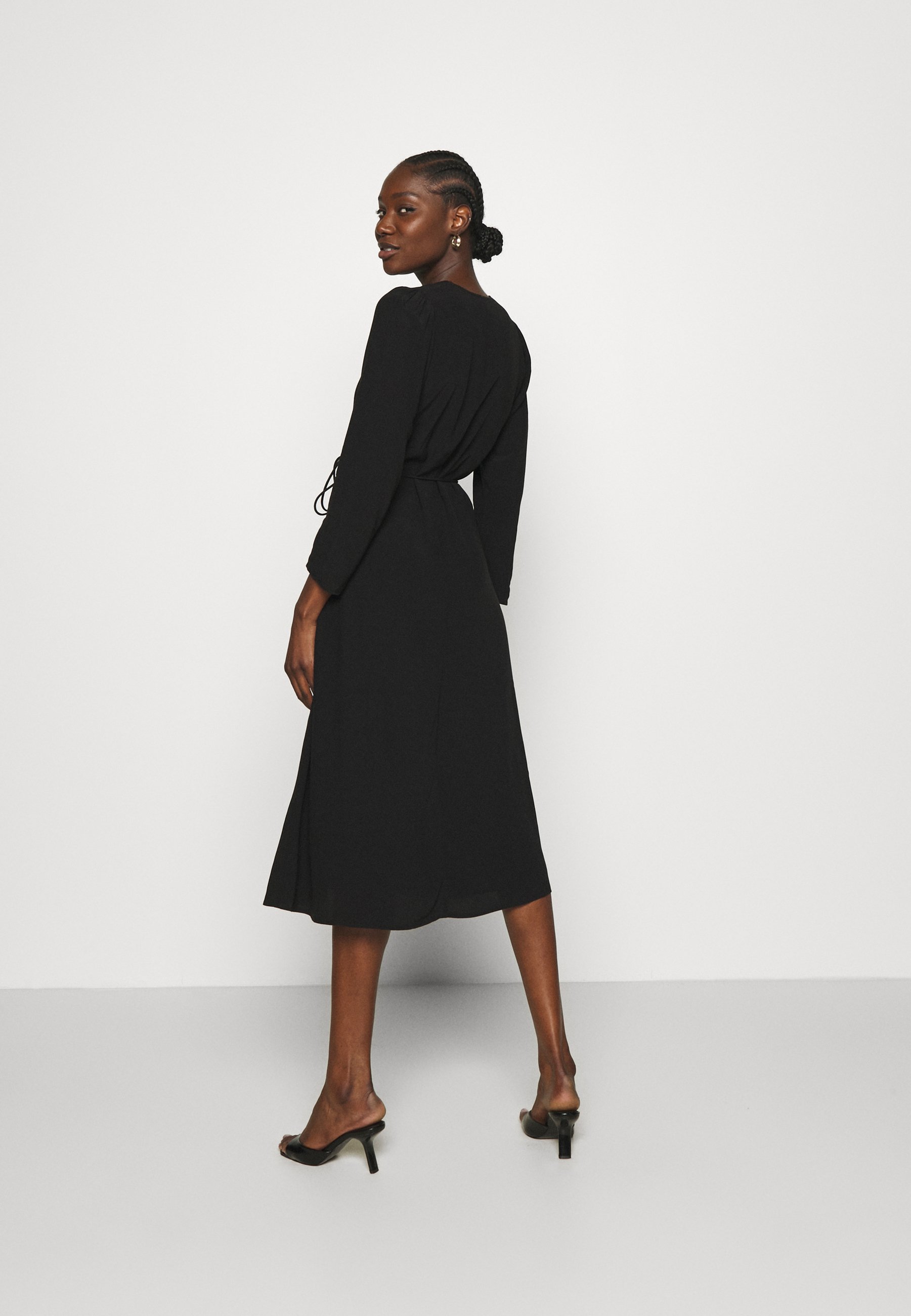 Samsøe Samsøe BRITT WRAP DRESS - Jurk - black/Zwart - Zalando.nl