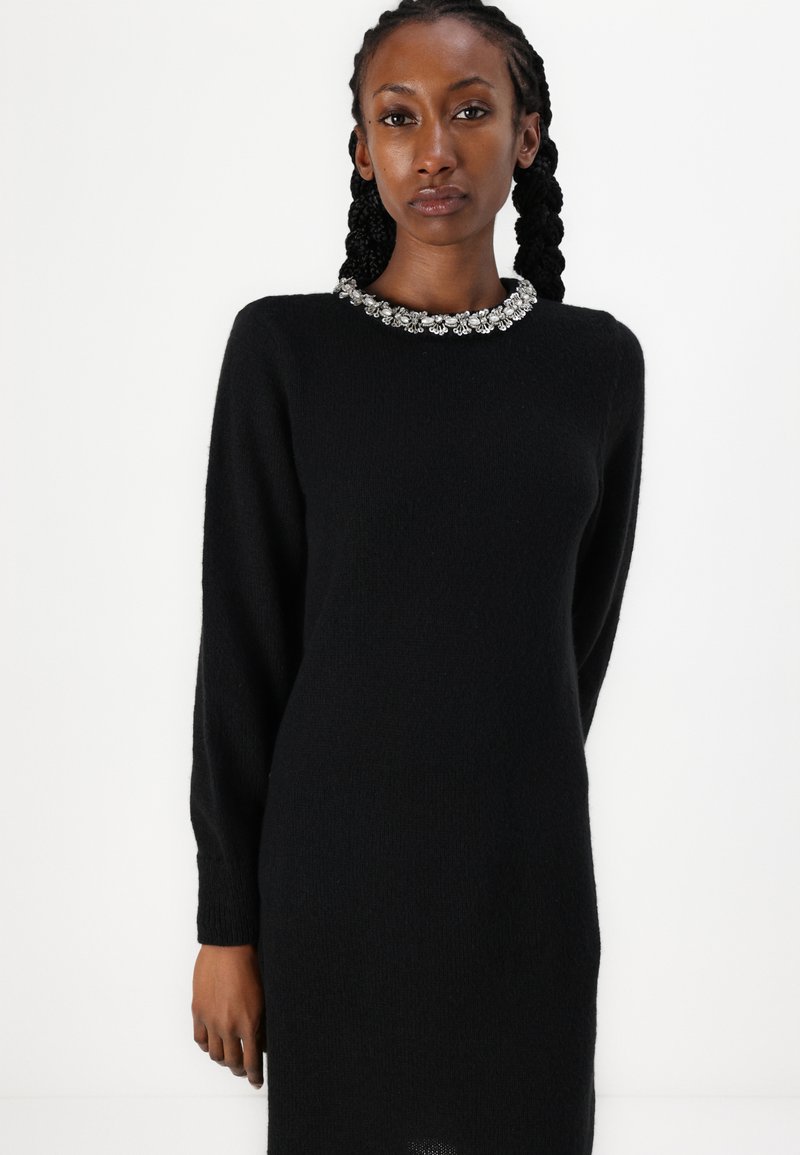 VILA VIALICE BLING DRESS - Jumper dress - black - Zalando.ie