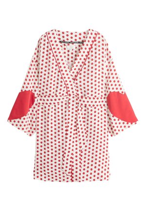 Rockett St George, HEARTS SHORT - Badjas - red/white polka dot