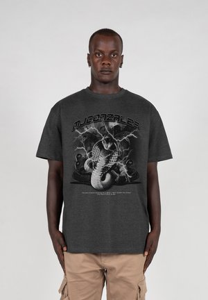 MÄNNER TOXIC HEAVY OVERSIZED - Print T-shirt - charcoal